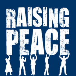 Raising peace logo